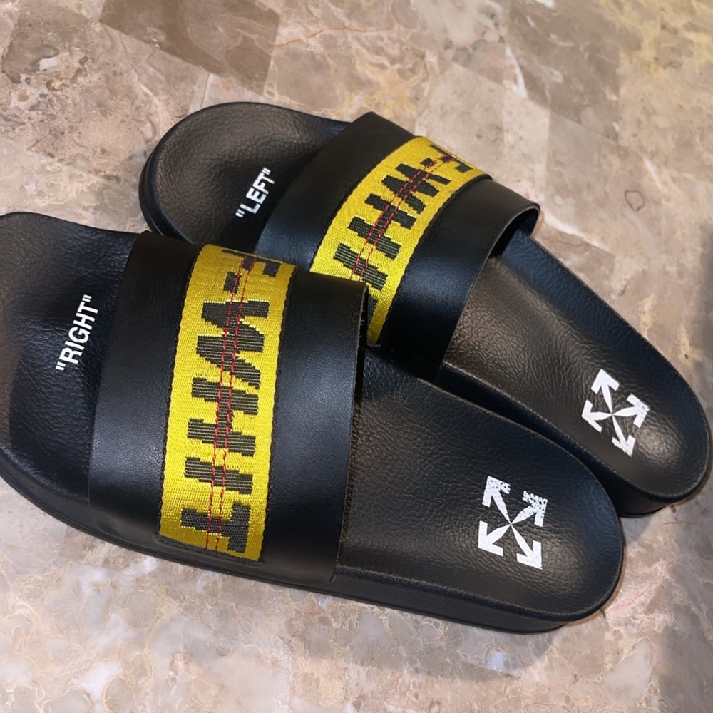 Off white slides